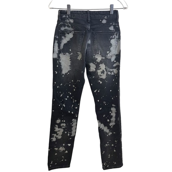 Zara Bleached Jeans Distressed Denim Gray Slim Fit Mid Rise US 2 - Picture 11 of 11